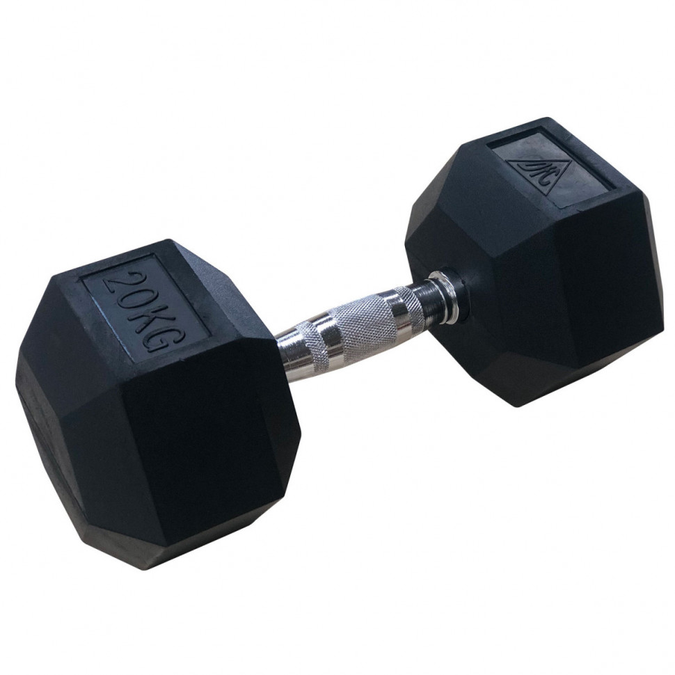 Гантели DFC гексаг. обрезиненная пара DB001-20 кг